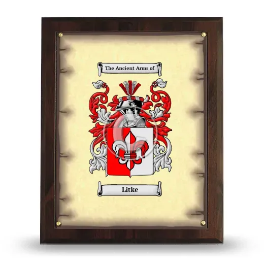 Litke Coat of Arms Plaque