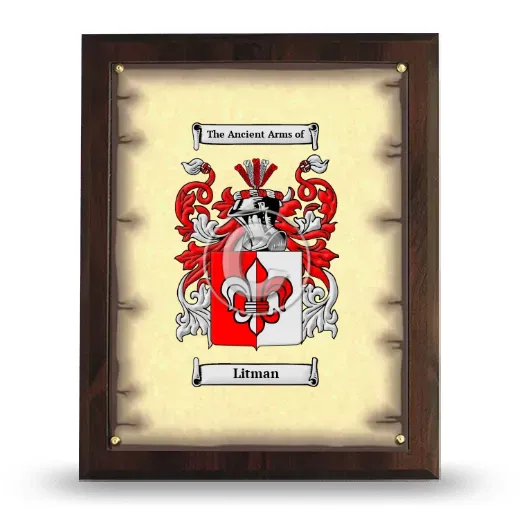 Litman Coat of Arms Plaque