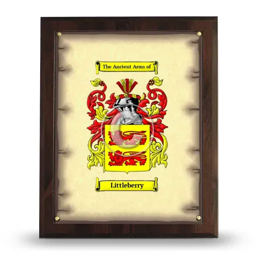 Littleberry Coat of Arms Plaque