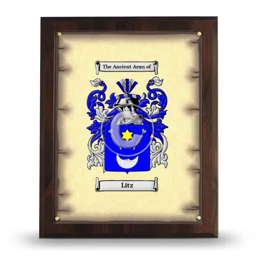 Litz Coat of Arms Plaque