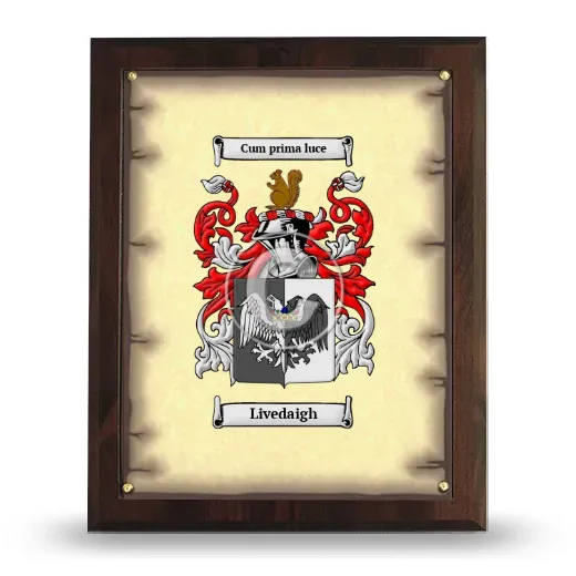 Livedaigh Coat of Arms Plaque