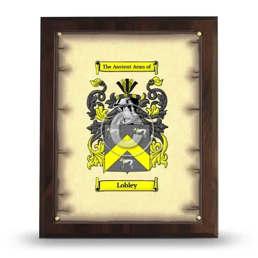 Lobley Coat of Arms Plaque