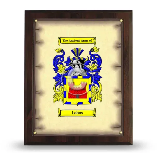 Lobos Coat of Arms Plaque