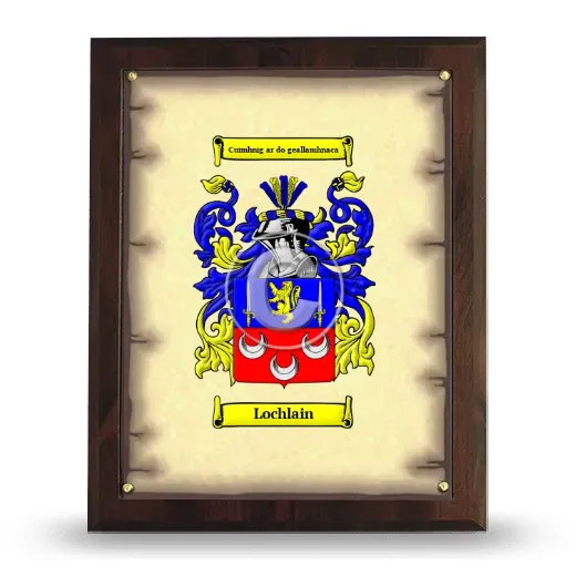 Lochlain Coat of Arms Plaque