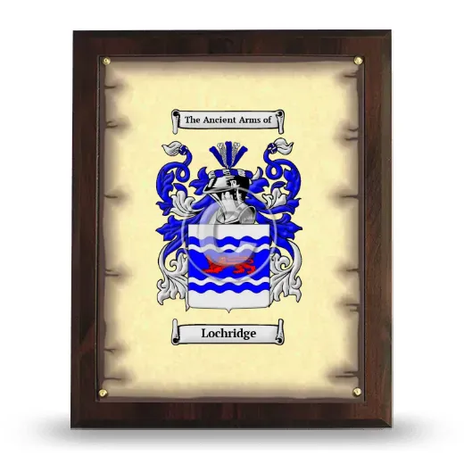 Lochridge Coat of Arms Plaque