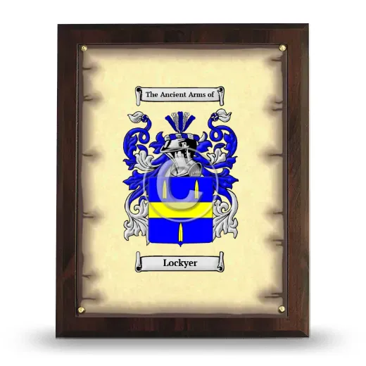 Lockyer Coat of Arms Plaque