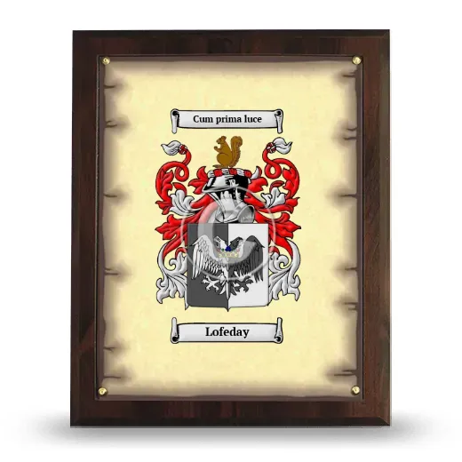 Lofeday Coat of Arms Plaque