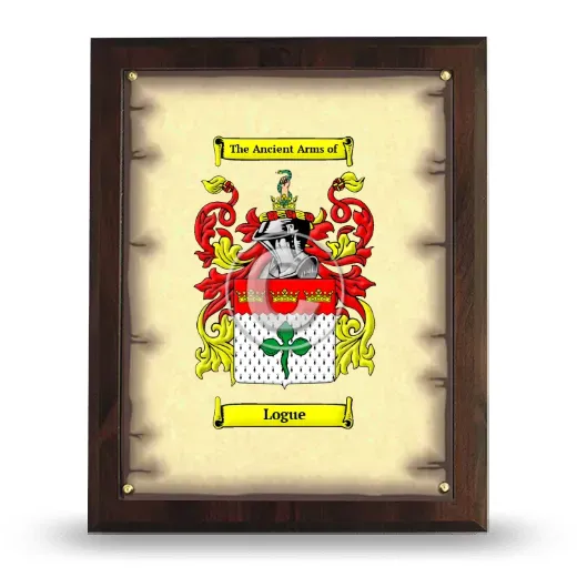 Logue Coat of Arms Plaque
