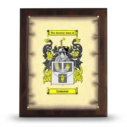 Lomans Coat of Arms Plaque