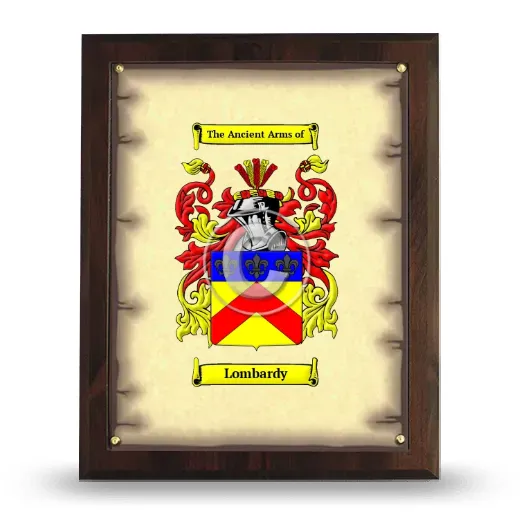 Lombardy Coat of Arms Plaque
