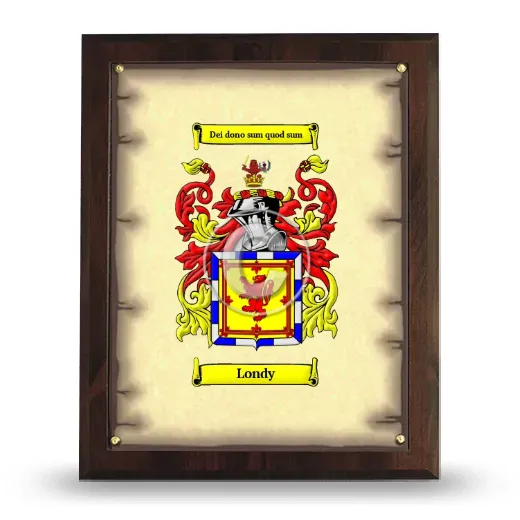 Londy Coat of Arms Plaque