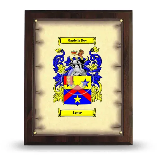 Lone Coat of Arms Plaque