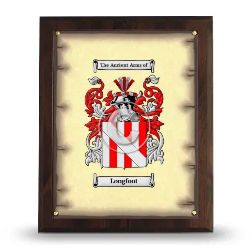 Longfoot Coat of Arms Plaque