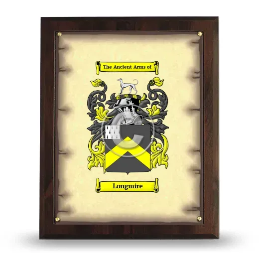 Longmire Coat of Arms Plaque