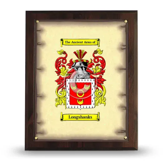 Longshanks Coat of Arms Plaque