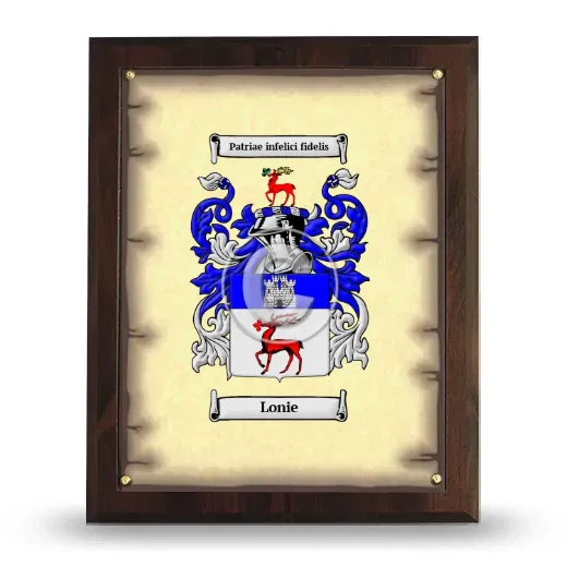 Lonie Coat of Arms Plaque
