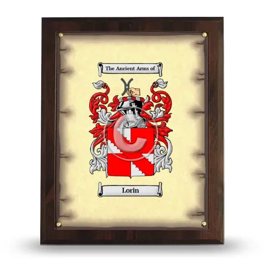 Lorin Coat of Arms Plaque