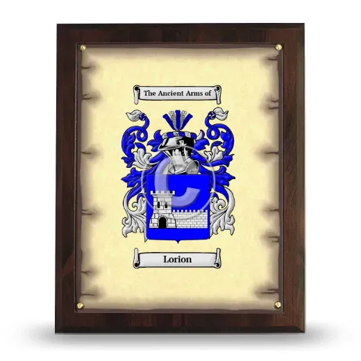 Lorion Coat of Arms Plaque