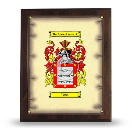 Losa Coat of Arms Plaque