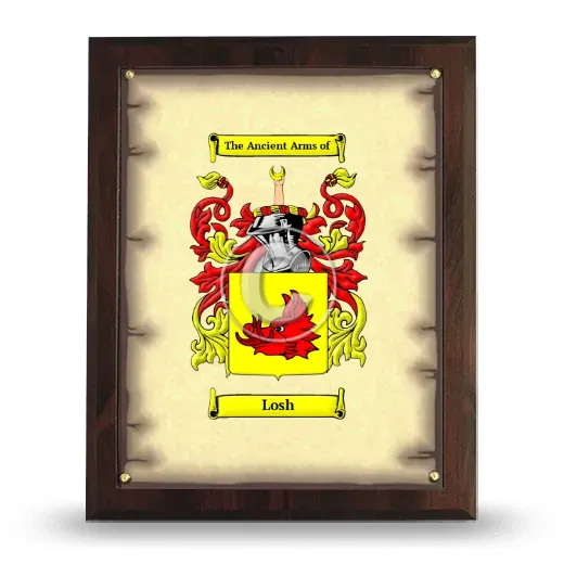 Losh Coat of Arms Plaque