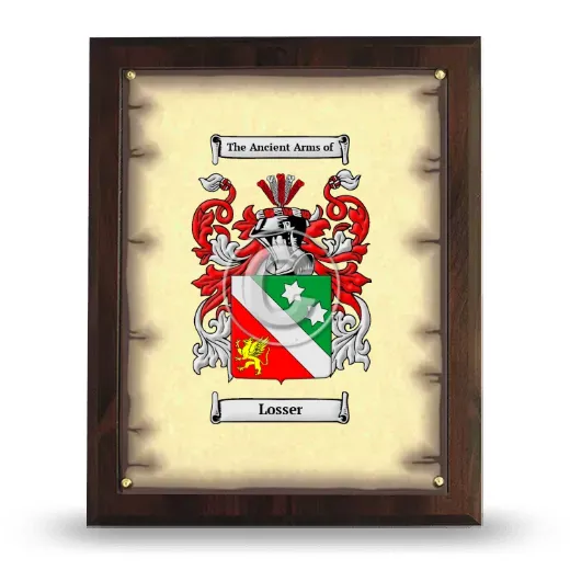 Losser Coat of Arms Plaque