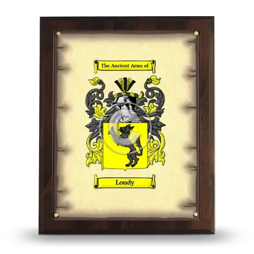 Loudy Coat of Arms Plaque