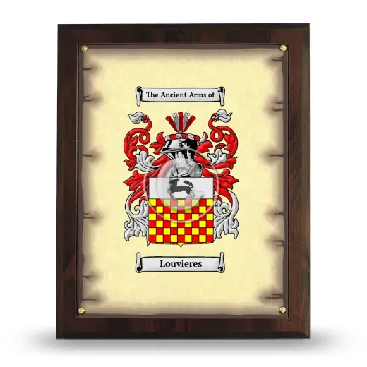 Louvieres Coat of Arms Plaque
