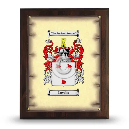 Lovelis Coat of Arms Plaque