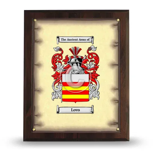Lovo Coat of Arms Plaque