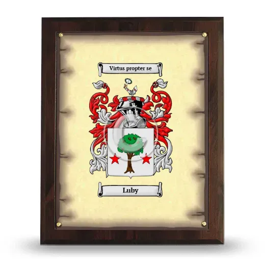 Luby Coat of Arms Plaque