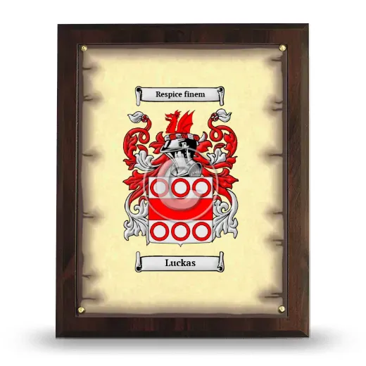 Luckas Coat of Arms Plaque