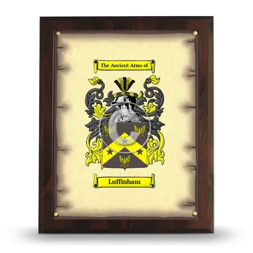 Luffinham Coat of Arms Plaque