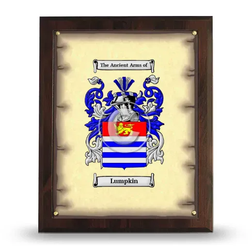 Lumpkin Coat of Arms Plaque