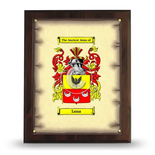 Luna Coat of Arms Plaque