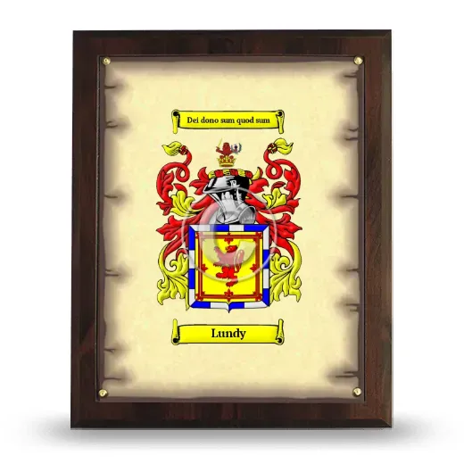 Lundy Coat of Arms Plaque