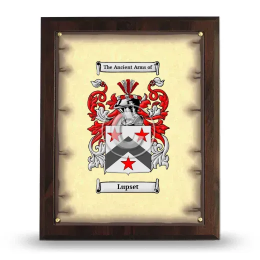 Lupset Coat of Arms Plaque