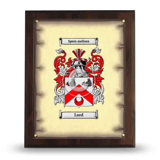 Lurd Coat of Arms Plaque