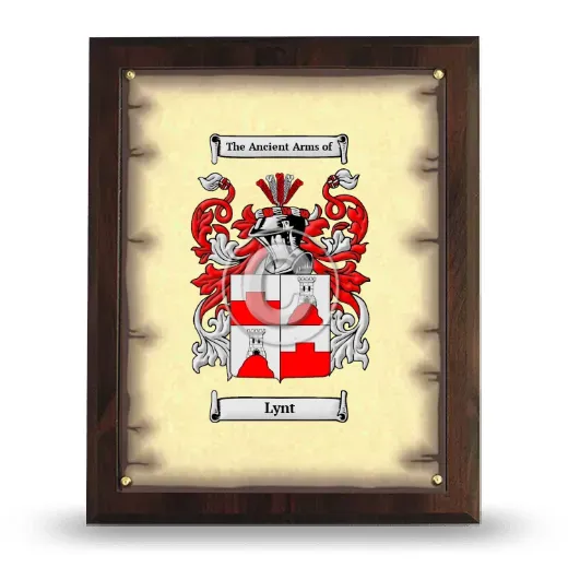 Lynt Coat of Arms Plaque