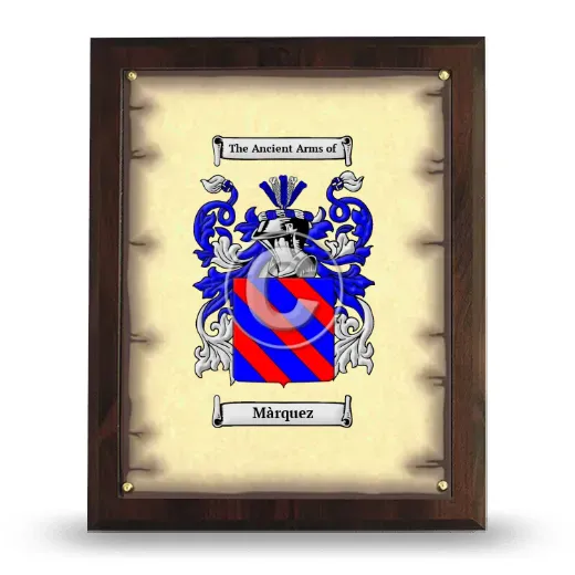 Màrquez Coat of Arms Plaque