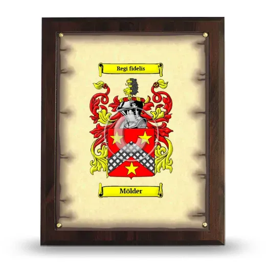 Mölder Coat of Arms Plaque