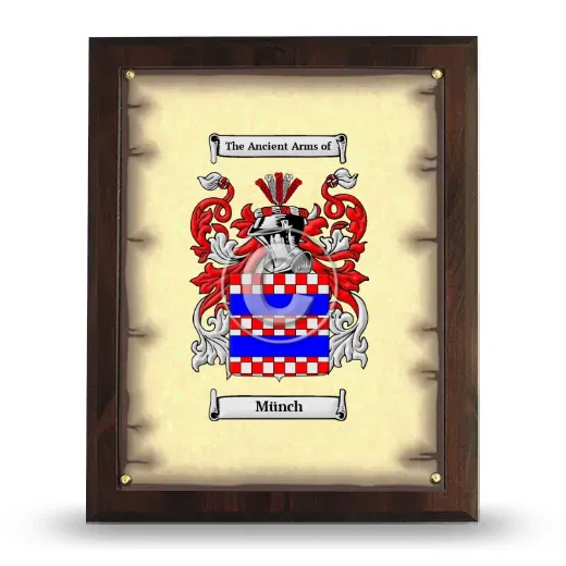 Münch Coat of Arms Plaque