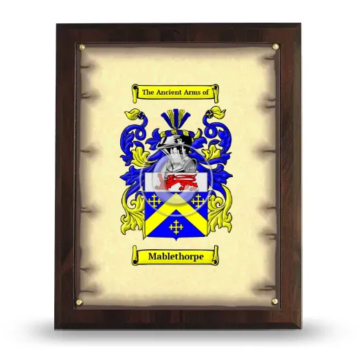 Mablethorpe Coat of Arms Plaque