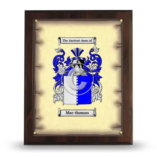 Mac thomas Coat of Arms Plaque