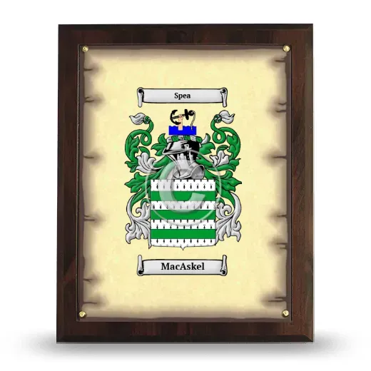 MacAskel Coat of Arms Plaque