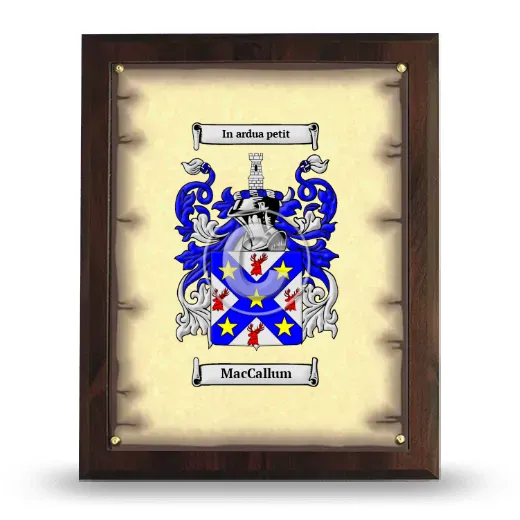 MacCallum Coat of Arms Plaque