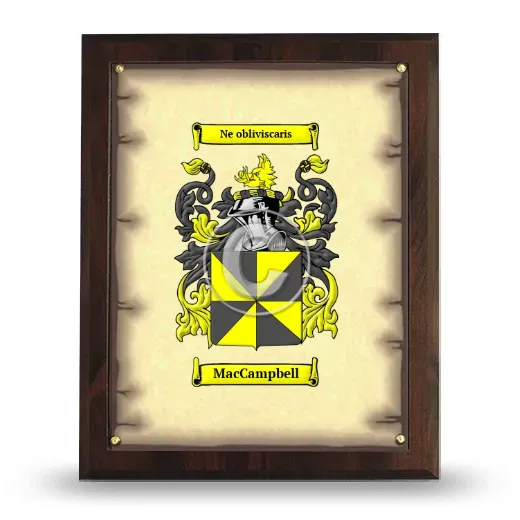 MacCampbell Coat of Arms Plaque