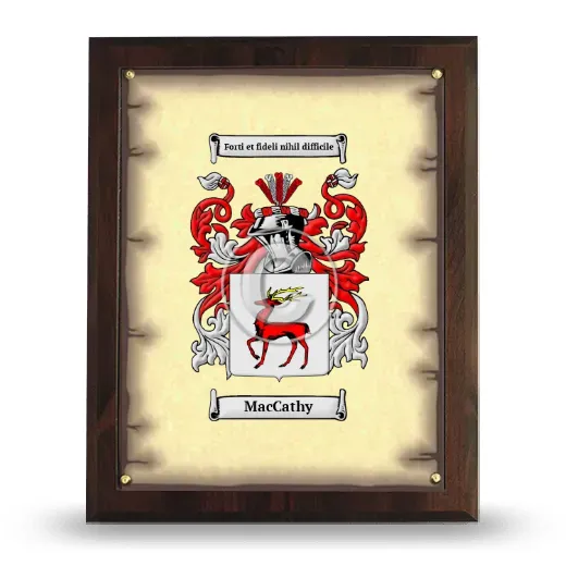 MacCathy Coat of Arms Plaque