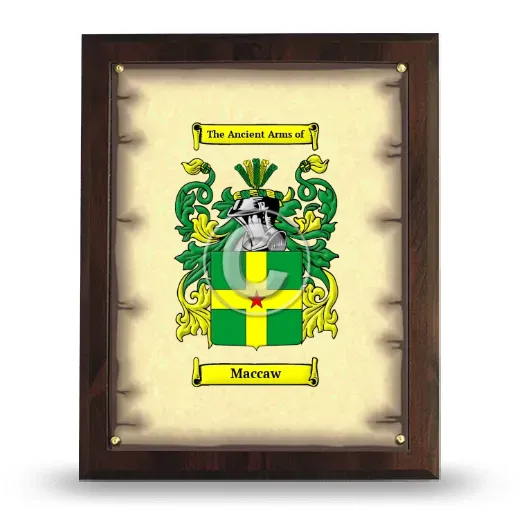 Maccaw Coat of Arms Plaque