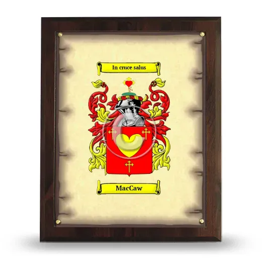 Maccaw Coat of Arms Plaque