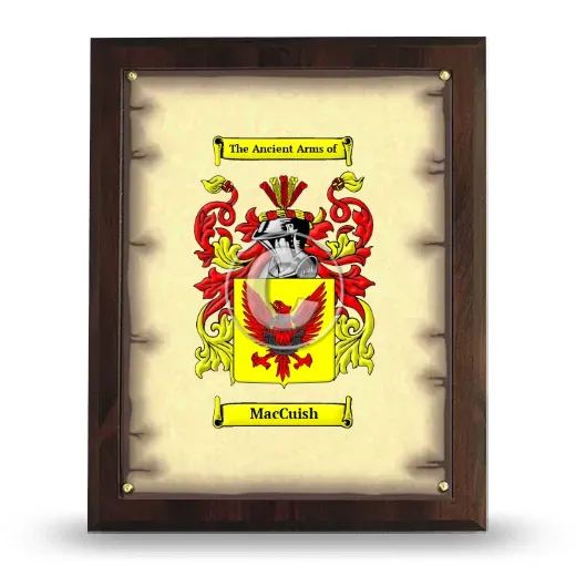 MacCuish Coat of Arms Plaque
